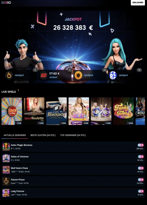 Bonusstructuur Gizbo Casino